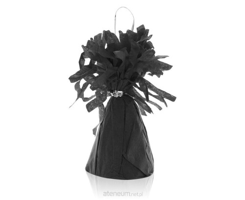 Przejdź do produktu #BAC Ciężarek papierowy do balonów z helem, czarny, 145 g/ 1 szt.