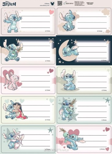 Przejdź do produktu Naklejki na zeszyty pasek Stitch, Beniamin