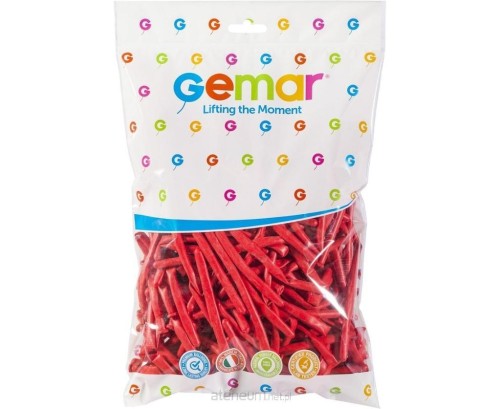 Przejdź do produktu #BL Balony D4 - Rurki włoskie czerwone 45/ 100 szt.