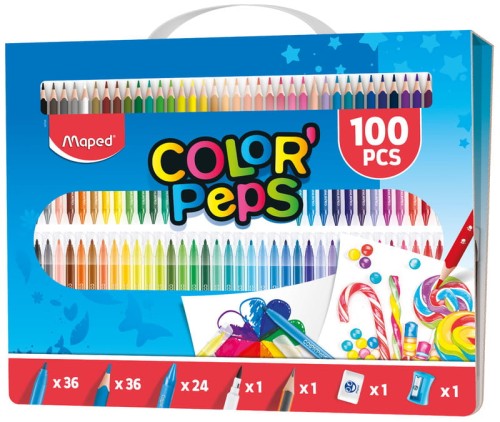 Przejdź do produktu Zestaw artystyczny Colorpeps do malowania 100 elementów, Maped