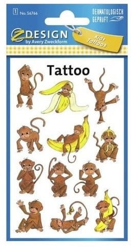 Przejdź do produktu Nakl.KID Tatuaże Małpki 1ark. ZDesign