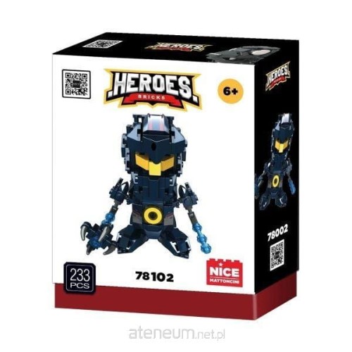 Przejdź do produktu NICE KLOCKI HEROS! ROBOT 234 ELEMENY. 6+