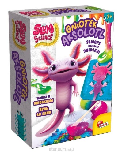 Przejdź do produktu Gniotek Slumi science aksolotl, Lisciani