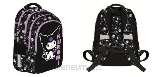 Przejdź do produktu Plecak 4-komorowy 16"" Kuromi Black BPL58, St.Majewski
