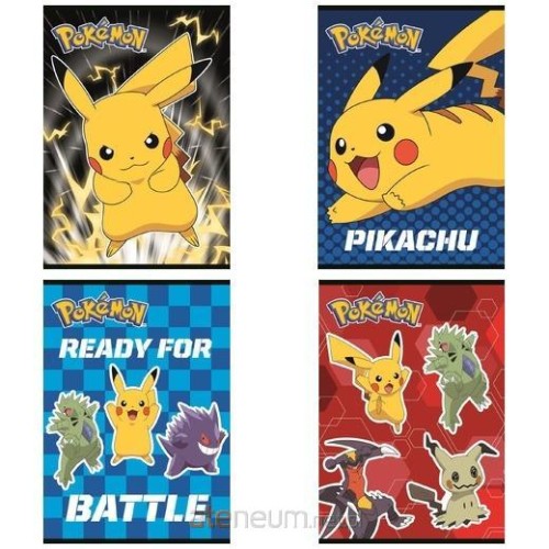 Przejdź do produktu Zeszyt A5 32k. krata okładka laminowana 70g/m2 Pokemon, St.Majewski