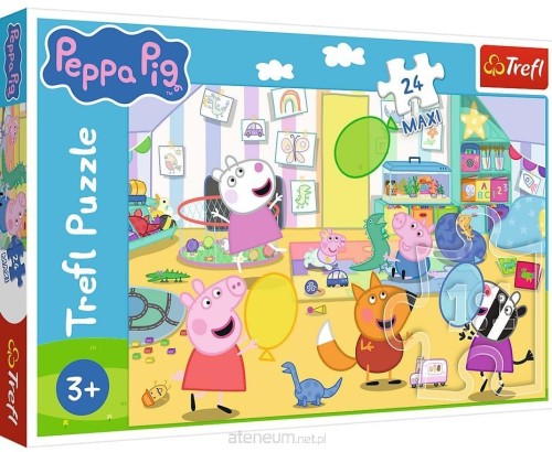 Przejdź do produktu Puzzle 24-el. Maxi Świnka Peppa, Piękna Peppa, Trefl