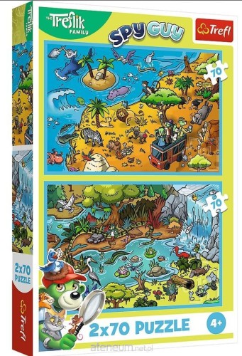 Przejdź do produktu Puzzle 2x70-el. Trefliki w Krainie Zwierząt 34445, Trefl