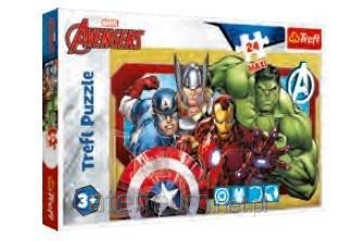 Przejdź do produktu Puzzle 24 Maxi - Zawsze sprawiedliwi / Disney Marvel The Avengers 14378, Trefl