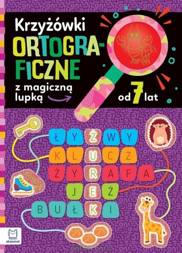 Przejdź do produktu Krzyżówki ortograficzne z magiczną lupką od 7 lat