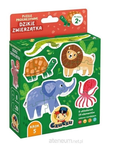 Przejdź do produktu CzuCzu Puzzle progresywne Dzikie zwierzątka.