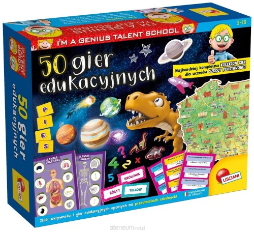 Przejdź do produktu Lisciani Im a genius 50 gier edukacyjnych 12913