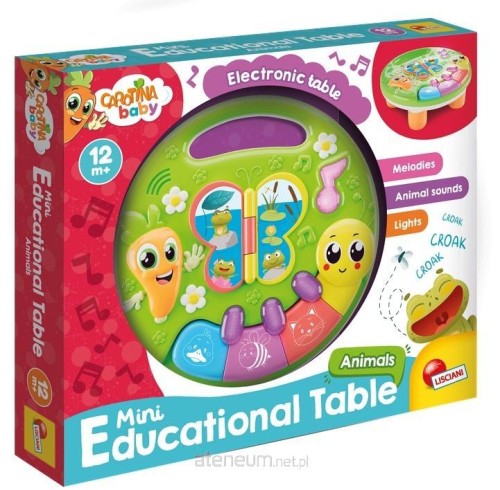 Przejdź do produktu Lisciani Carotina Baby ministolik Zwierzęta 09913