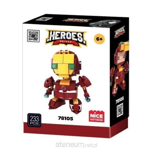Przejdź do produktu NICE KLOCKI HEROS! YELLOW SOLDIER 195 ELEMENTÓW. 6+