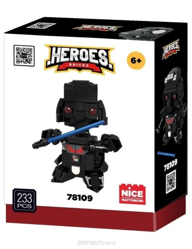 Przejdź do produktu NICE KLOCKI HEROS! BLACK SOLDIER 205 ELEMENTÓW. 6+