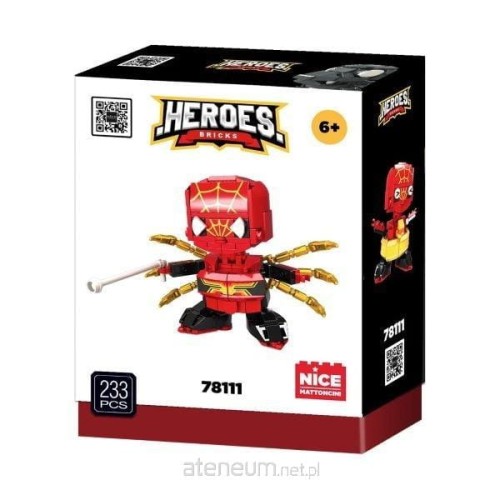 Przejdź do produktu NICE KLOCKI HEROS! RED SOLDIER 215 ELEMENTÓW. 6+