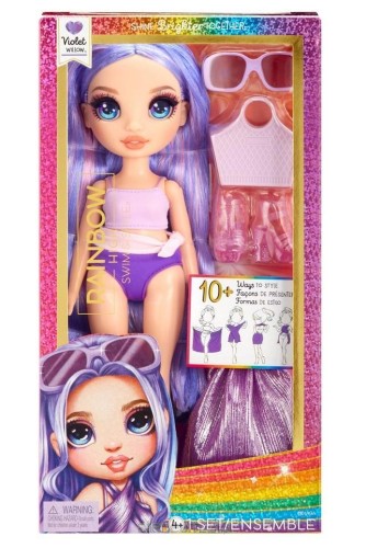 Przejdź do produktu Rainbow High Swim&Style Fashion Doll - Violet