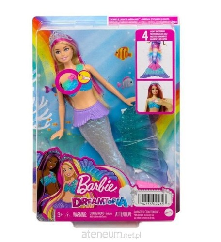Przejdź do produktu Barbie Malibu. Syrenka migoczące światełka