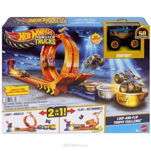 Przejdź do produktu Hot Wheels City Skok po trofeum + monster truck