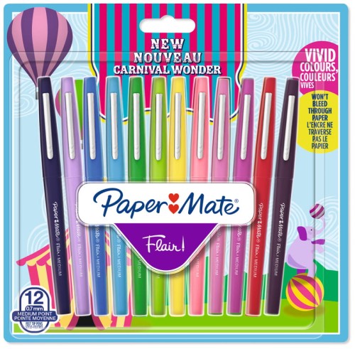 Przejdź do produktu Pisaki Flair Carnival 12szt  Paper Mate