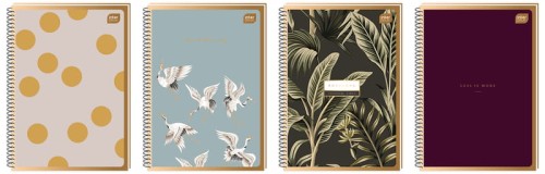 Przejdź do produktu Kołonotes A5 100 k. kratka z perforacją Satin Gold, Interdruk