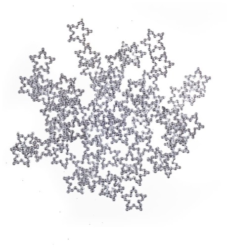 Przejdź do produktu Confetti gwiazdki 60szt srebrne, Dp Craft