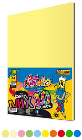 Przejdź do produktu Papier ksero A4 100k 80g 10-kol. mix, Pastello