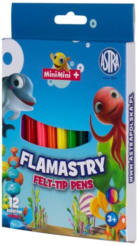 Przejdź do produktu Flamastry Mini Mini 12 kolorów 314121004 ASTRA