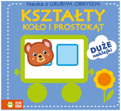 Przejdź do produktu Nauka z grubym obrysem. Kształty. Koło i prostokąt