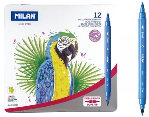 Przejdź do produktu Flamastry z 2 końcówkami 12kol.,Milan