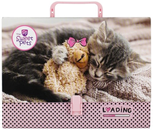 Przejdź do produktu Teczka z rączką - walizeczka The Sweet Pets Kot, Beniamin