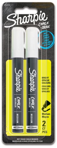 Przejdź do produktu Marker kredowy biały 2szt Sharpie