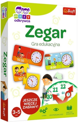 Przejdź do produktu Mały odkrywca Zegar gra edukacyjna 01948 TREFL p12