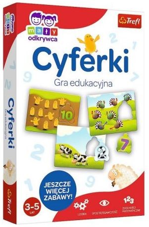 Przejdź do produktu Cyferki mały odkrywca gra edukacyjna 01946 Trefl p