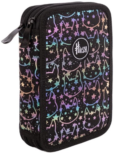 Przejdź do produktu Piórnik podwójny bez wyposażenia Hash Holo Effect Neon Kitty, Astra