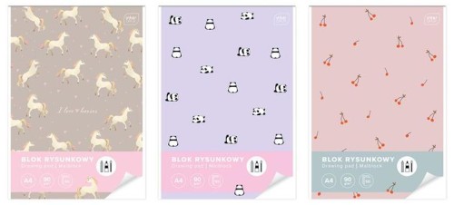 Przejdź do produktu Blok rysunkowy A4 50 k 90g UV Cute Girl, Interdruk
