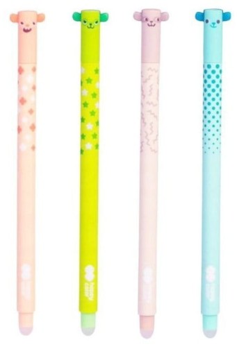 Przejdź do produktu Długopis wymazywalny 0,5 mm niebieski Uszaki Pastel 2, Happy Color