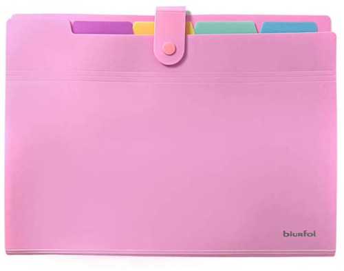 Przejdź do produktu BF THP-A4-01 TECZKA HARMONIJKOWA A4 PP 5 PRZEGRÓDEKPASTEL RÓŻOWY