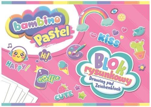 Przejdź do produktu Blok rysunkowy A4 20 kartek biały Bambino Pastel m