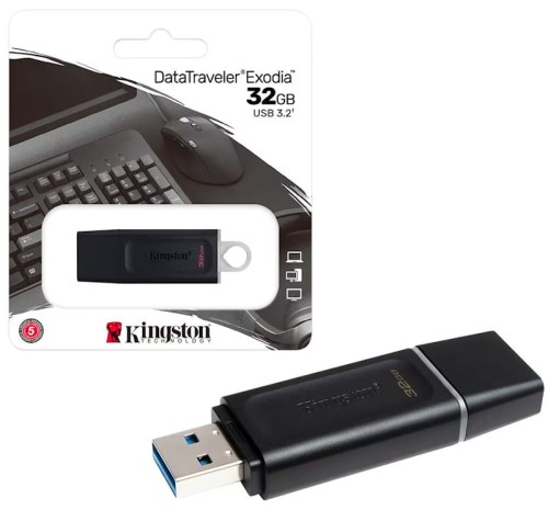 Przejdź do produktu Pamięć USB 3.2 32GB Data Traveler Exodia DTX/32GB, Kingston