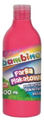 Przejdź do produktu Farba plakatowa w butelce 500 ml różowa bambino