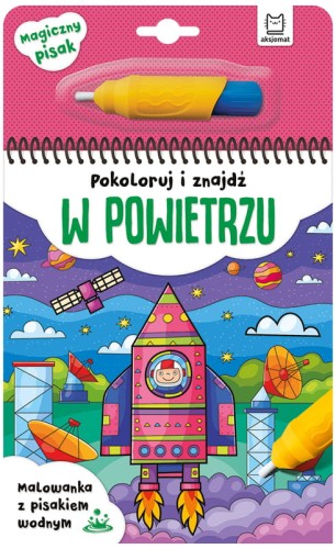 Przejdź do produktu Pokoloruj i znajdź w powietrzu.Malowanka z pisakiem wodnym.