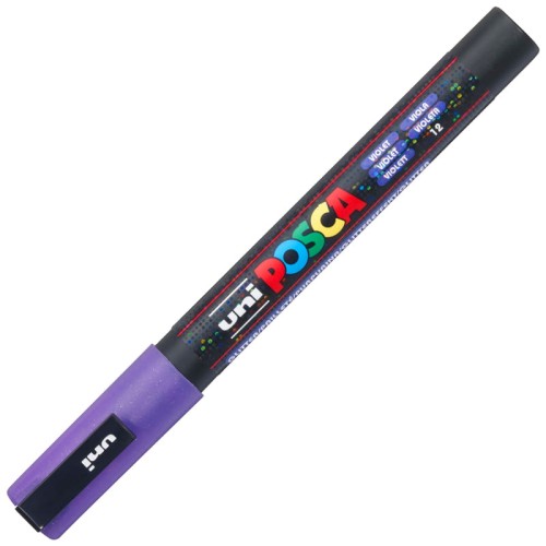 Przejdź do produktu Marker pigmentowy Posca PC-3M fioletowy brokatowy, Uni