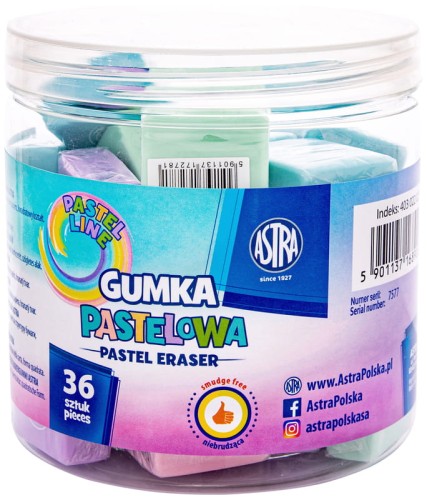 Przejdź do produktu GUMKA KWADRATOWA PASTEL28 x 28MM A'36 2781
