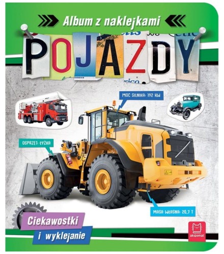 Przejdź do produktu Album z naklejkami. Pojazdy
