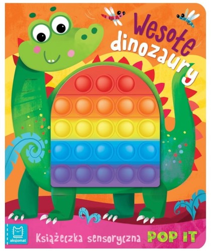 Przejdź do produktu Wesołe dinozaury. Książeczka sensoryczna POP IT