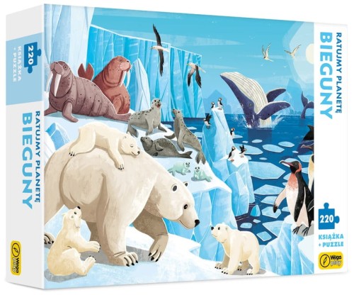 Przejdź do produktu Bieguny. Ratujmy planetę. Puzzle 220 elementów + k