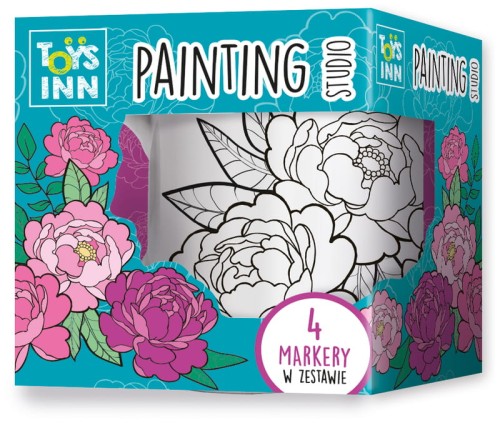 Przejdź do produktu Kubek do kolorowania z markerami Peonie 8363 STNUX
