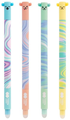 Przejdź do produktu Długopis wymazywalny Pastel Twist (Uszaki), 0,5mm, niebieski, 40 szt, w opak, Happy Color