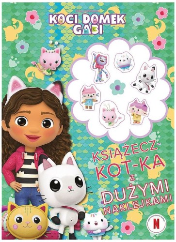 Przejdź do produktu Książka Koci domek Gabi książe-kot-ka z dużymi naklejkami