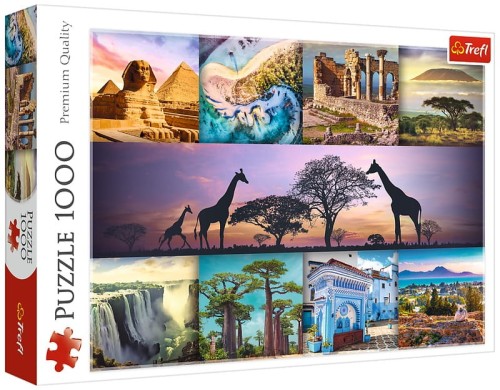Przejdź do produktu Puzzle 1000-el. - Kolaż - Afryka 10792, Trefl